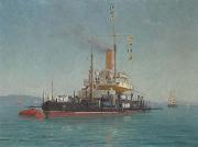 Lionel Walden Going Into Port oil painting artist